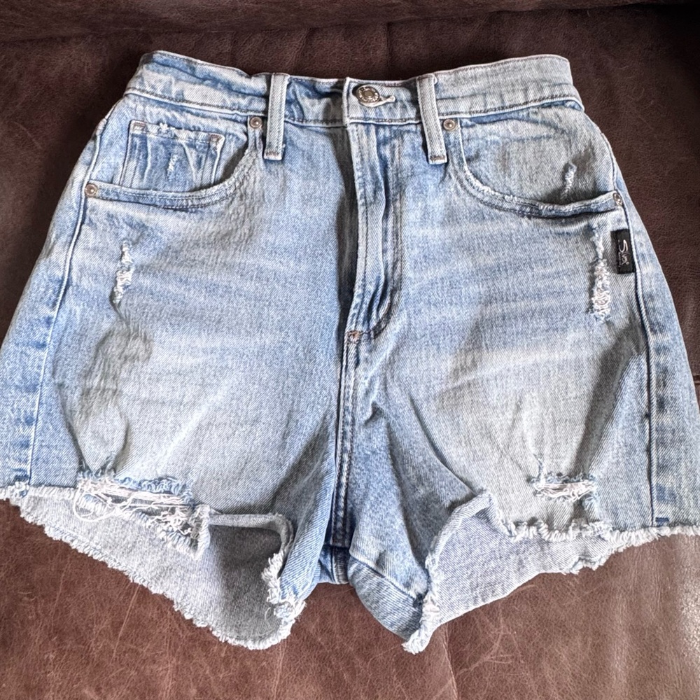 Silver Jeans Blue Jean Shorts with Distressed Details